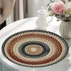 Placemat Thickened Circular Design Bohemian Style Placemat Heat Insulation Oil-Proof Table Mat Reinforced Seam Placemat Dining Decor