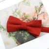 Mens Super Soft Downy Suede Parent-Child Bowtie Set Macarons Solid Color Classic Design Cute Butterfly Red Green Blue Pink Tie