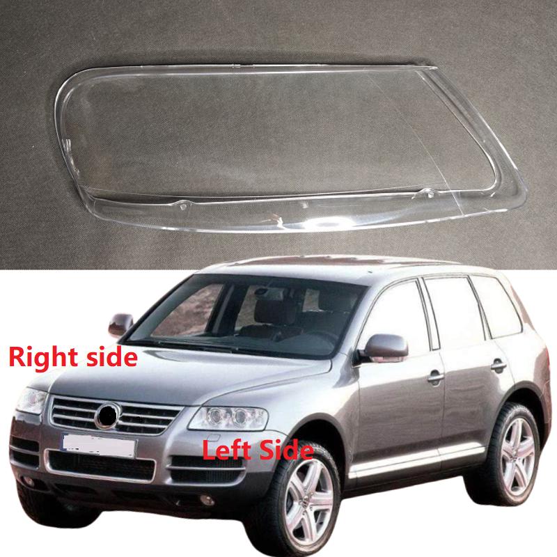 For Volkswagen VW Touareg 2003 2004 2005 2006 Headlamp Cover Headlight Shell Lens Transparent Glass Replace Original Lampshade