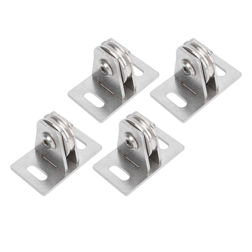 Fixed Pulley Single Silent Dual Bearings Carbon Steel 330lb Load Bearing Wall Mounted Lifting