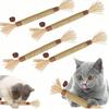 Cat Toys Cat Wooden Polygonum Teeth Grinding Stick Kitten Self Fun Worms Gall Fruit Teasing Stick Teeth Cleaning Pet Supplies Wooden Heavenly Fire