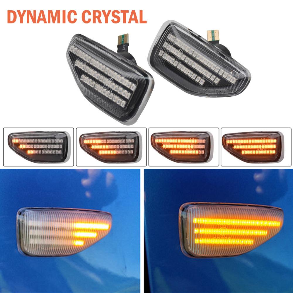 2Pcs Dynamic Amber LED Side Turn Signal Blinker Light for Dacia Logan II Sandero Duster 2018~ Car Styling Indicator Signal Light