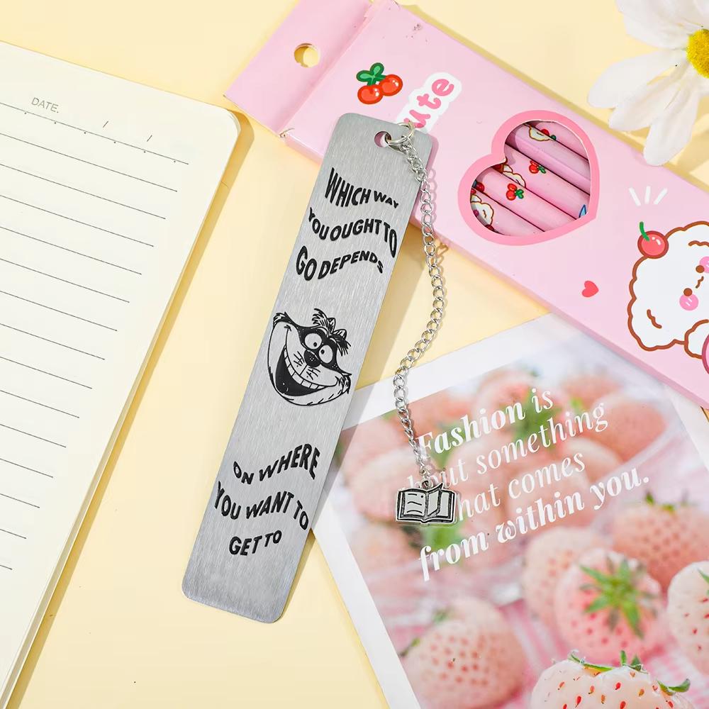 MINISO The Stainless Steel Pendant Bookmark of The Movie Protagonist, A Bookmark Gift for Good Friends, and A Graduation Gift