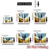 2D flat printing 2pcs Window Curtains Black Cat Yellow Leaves Digital Printed Polyester Drapes Festive Curtains Use for Outdoor