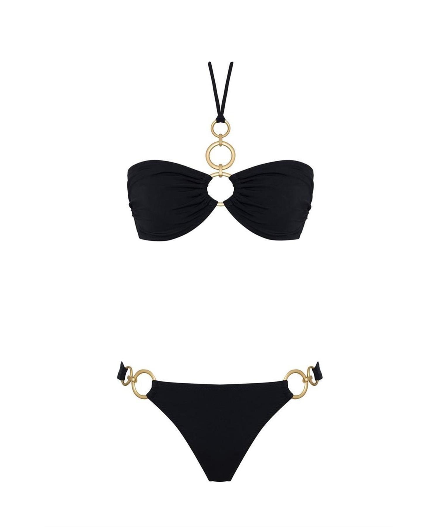 

Бразильское бикини без бретелек с аксессуарами