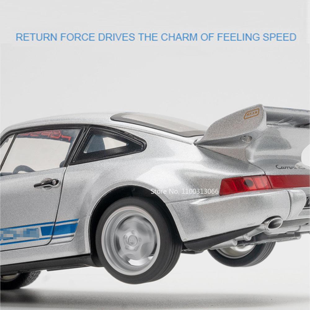 1:24 964 Cayenne S Alloy Models Cars Diecast Toy Doors Opened Vehicles Models Wheel Pull Back Sports Car Kids Festival Present
