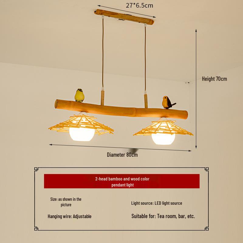 Retro Asian Tatami Pendant Light for Restaurants and Bars