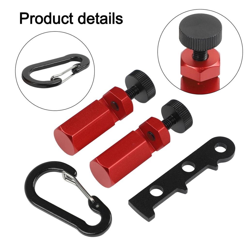 Portable Tall Stair Gauges with Holder and Carabiner for Framing Square Aluminum Alloy Tool for Accurate Carpenter Measurements