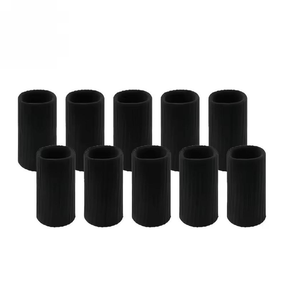 10Pcs Soft Sports Finger Sleeves Elastic Finger Sleeve Protectors Outdoor Sports чёрный