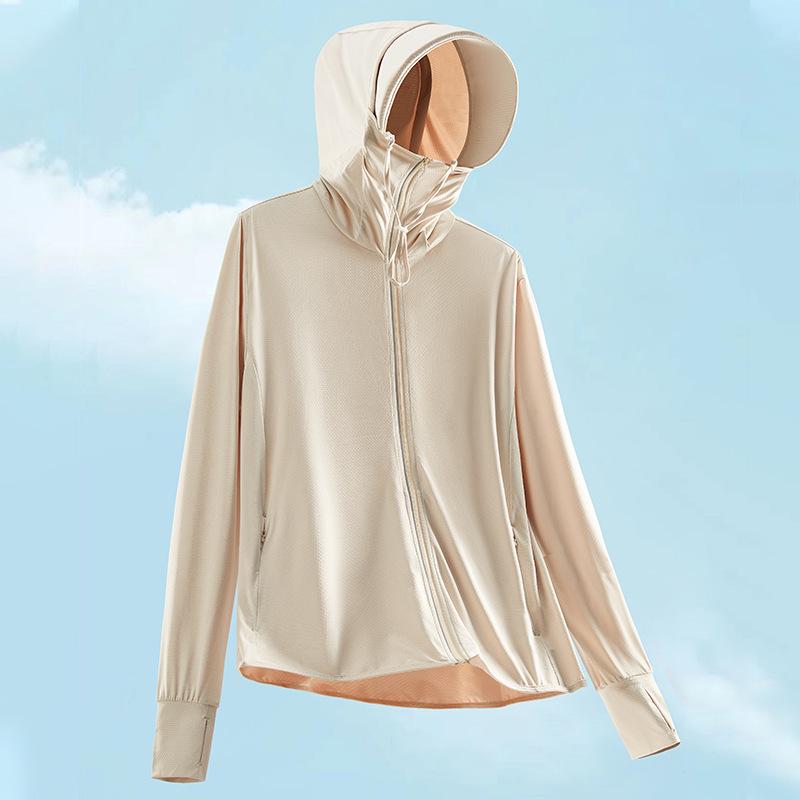 

Men s & Women s Thin UPF50+ Ice Silk Sun Protection Coat with Large Brim - Summer Outdoor Anti-UV Skin Jacket XL