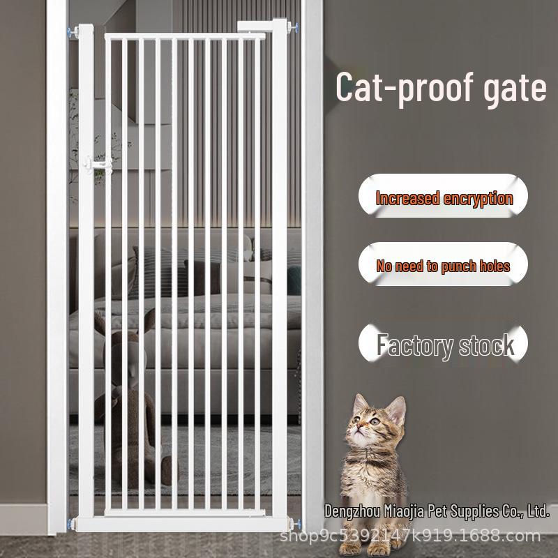 Large No-Drill Pet Gate: Dog Isolation, Cat Guardrail, and Anti-Cat Barrier