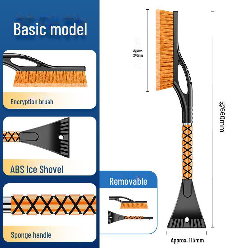 Set de lopată și perie retractabilă pentru zăpadă pentru mașină pentru dezghețare și răzuit gheață