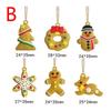 Windbell Bird Angel Snow Pendant Gingerbread Man Christmas Tree Pendant