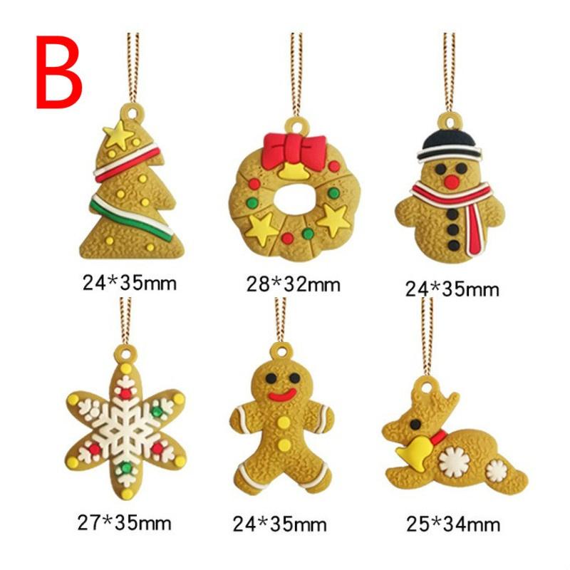 Windbell Bird Angel Snow Pendant Gingerbread Man Christmas Tree Pendant