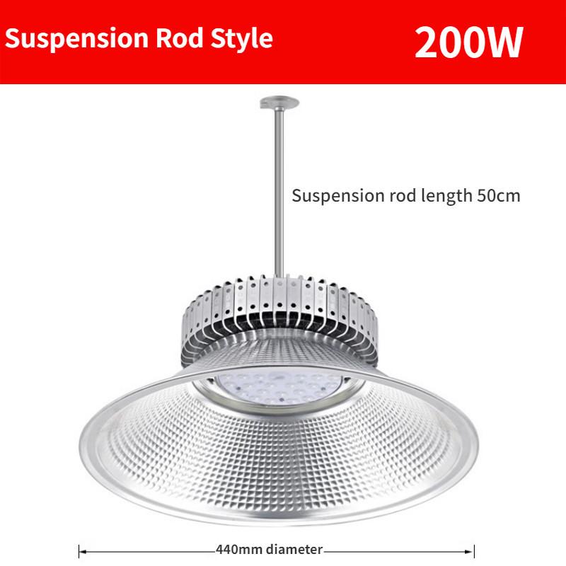100W/150W/200W/250W/300W Led Finned Industrial Mining Light Energy-saving High Brightness Warehouse Lighting Lamp Factory Waterproof Pendant Lamp