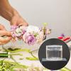 Plastic Floral Art Stem Holder Polished Transparent Vase Container Clear Spiral Flower Holder  Desk