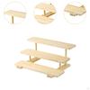 Display Rack Wooden Riser Stand Decoration Practical Desk Figurines Table