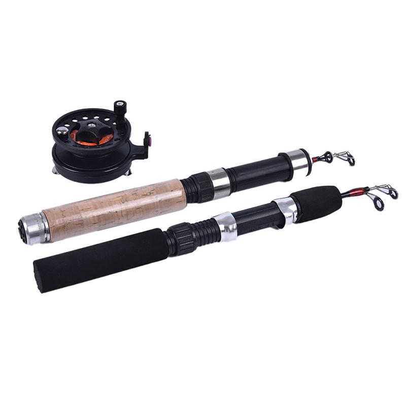 Ice Winter Fishing Rod Reel Kit Mini Telescopic Portable Rod For Ice Fishing