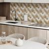 Self-Adhesive Vinyl Panel With Print 120x60 cm Geometry in Earthy Shades