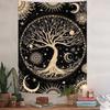 Tree of Life Tapestry Sun Moon Wall Hanging for Bedroom Living Room Dorm Spiritual Boho Home Decor