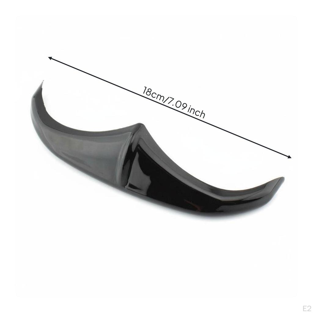 Front Mudguard Tip Ornament Electroplated Motorcycle Trim Glossy Silver