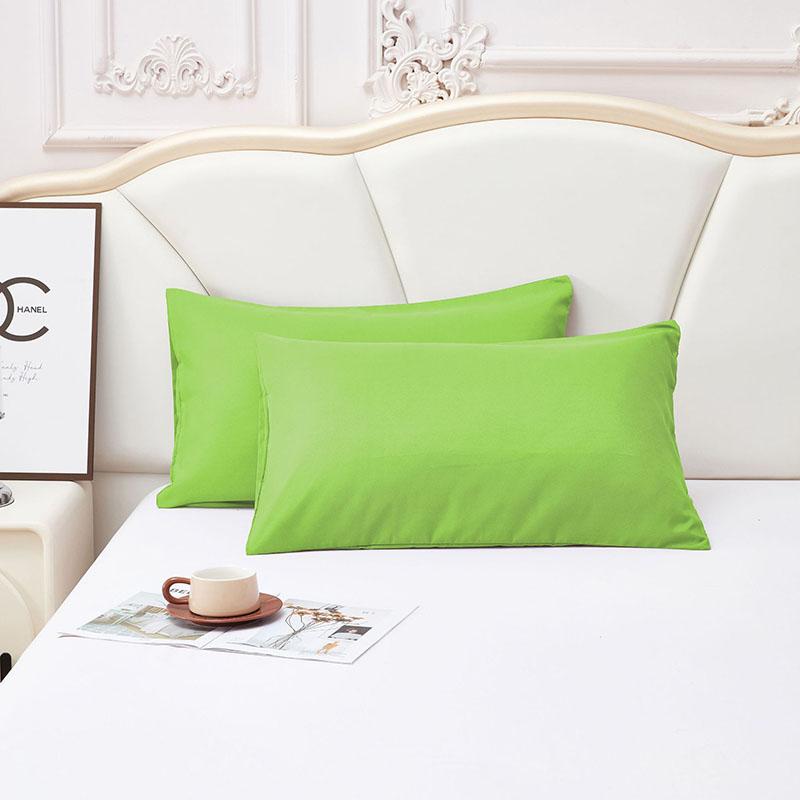 Simple Plain Sanding Pillowcase For Bed Fashion Skin-Friendly Pillow Cover For Single Double 2Pcs Home Textiles For Four Seasons