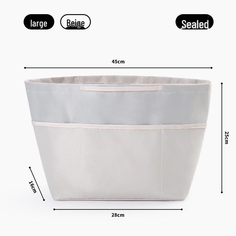Ultralight Anti-theft Handbag Organizer with Zippered Inner Lining and Cosmetic Support