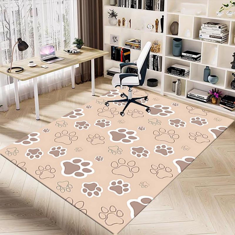 1PC Paw prints Anti-slip carpet, suitable for Office, bedroomand playrooms. It can also be used as a sofa footrest cover-W71