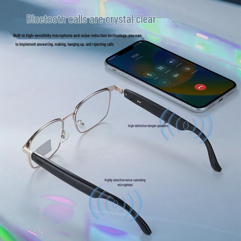 Bluetooth Smart Glasses: Pure Sound, Clear Calls, Music, Navigation, Long Battery Life, AI Enhanced