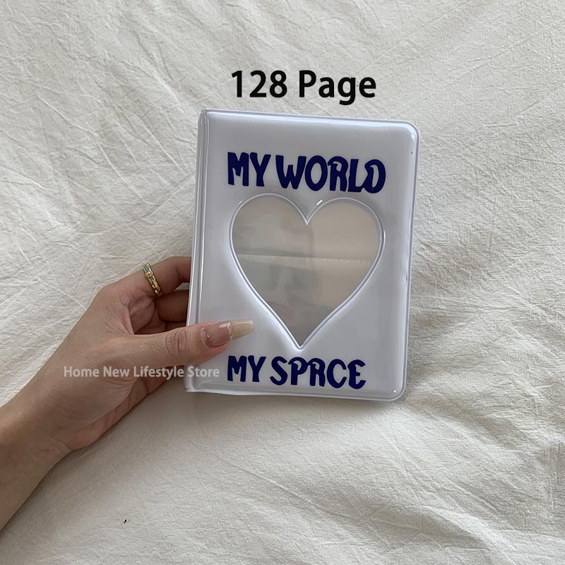 

36/128 Карманный фотоальбом для фотокарточек Альбом для фотокарточек Сбор книг Переплетная машина Карточки Kpop Фотоальбомы 128 Page белый