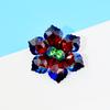 New Crystal Flower Brooches For Women Handmade Shining Sparking Pin 10 Colors Available Dress Coat Accessories