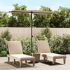 VidaXL Garden Parasol with Aluminum Pole, Patio Sunshade, Sun Shelter, Outdoor Terrace Parasol, 180x110 47331