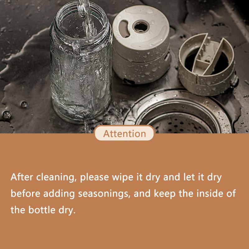 0.5 Grams Push-Type Glass Salt Dispenser Sugar Bottle Spice Pepper Shaker Can Jar Pushtype Seasoning Container Kitchen Gadgets