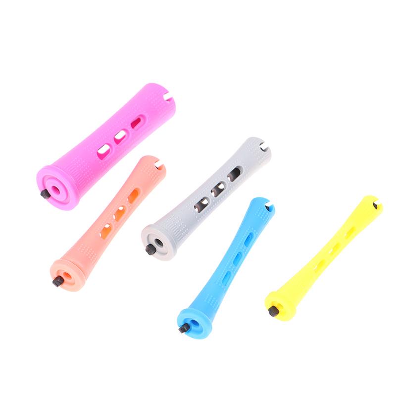 12 Adet Soğuk Dalga Saç Perma Çubukları Plastik Perma Saç Kıvırma Silindirleri Kıvırıcılar