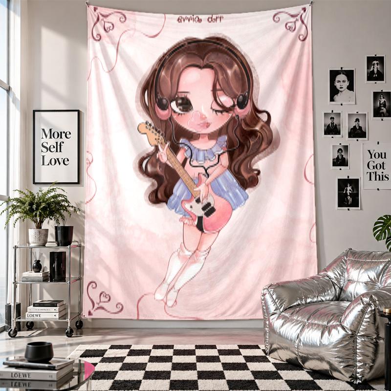 Wall TapestryOlivia Rodrigo Art Hanging Cloth Decorative Background Cover for Room Decoration