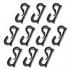 10pcs Camping Accessories Camping Fixed Canopy Tools Tent Hooks Black