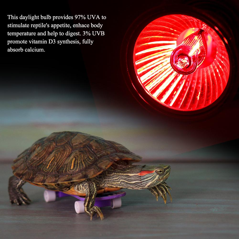1Pc UVA UVB Reptile Heating Light Bulb Snake Pet Infrared Ray Sunlight Lamp(25W)