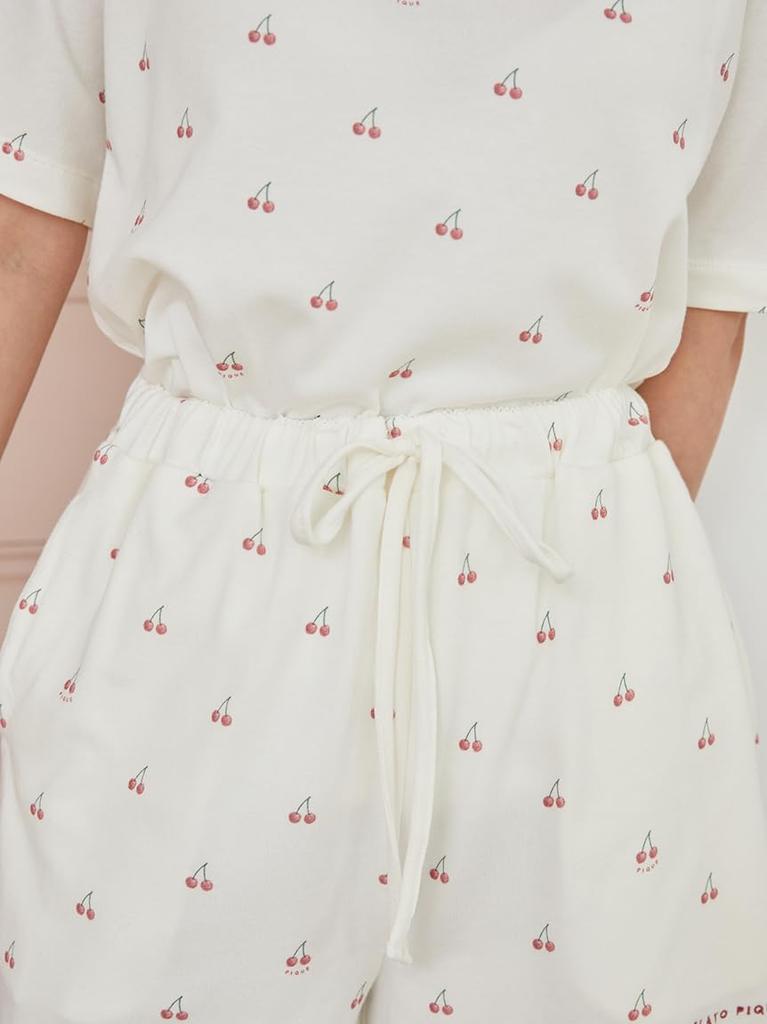 Gelato Pique Cherry Print Shorts PWCP252255REDF