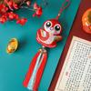 Traditional Embroidery Snake Wind Chimes Hanging New Year Pendants  New Year Decoration