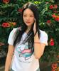 VESTIRYA Lazy Kitty Crop T-Shirts White