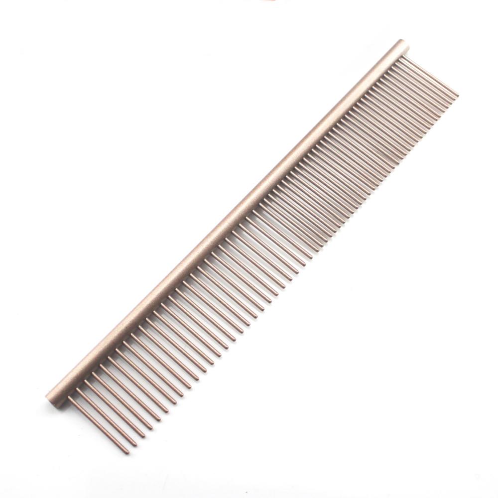 10pcs Pet Comb Stainless Steel Silver Pet Lightweight Comb for Dog and Cat  Color Comb PT-255