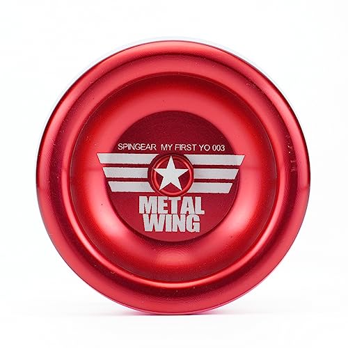 Spin Gear Step 3 Metal Wing Size D (Red) - Metal Yo-Yo for Beginners