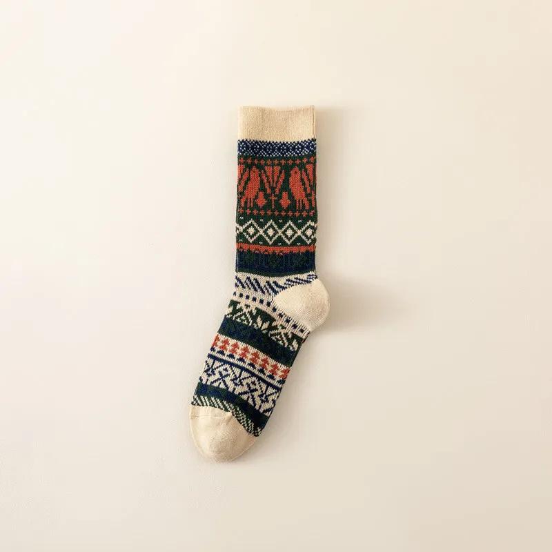 Winter Coral Fleece Cartoon Calf Socks Thickened Long Tube Warm Knee Floor Socks