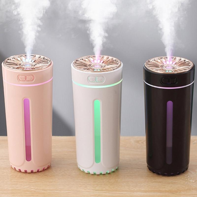 Wireless Car Air Humidifier Timing Auto-off USB Diffuser 300ml Portable Humidification Mist Maker Equipment for Bedside