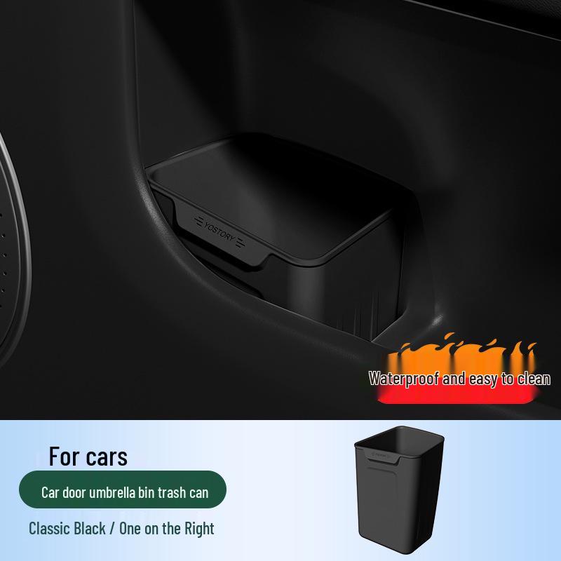 Compatible with 26 Zeekr 001 models: car door storage box, silicone trash can, storage solution, and modification supplies.