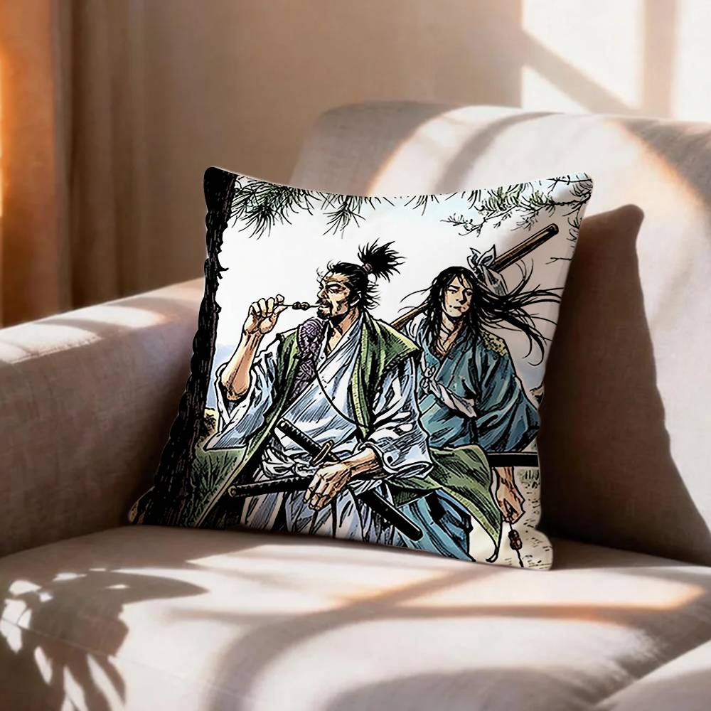 COOL Vagabond SSamurai Pillow Case Pattern Printed Pillowcase For Living Room Sofa Cushion Cover