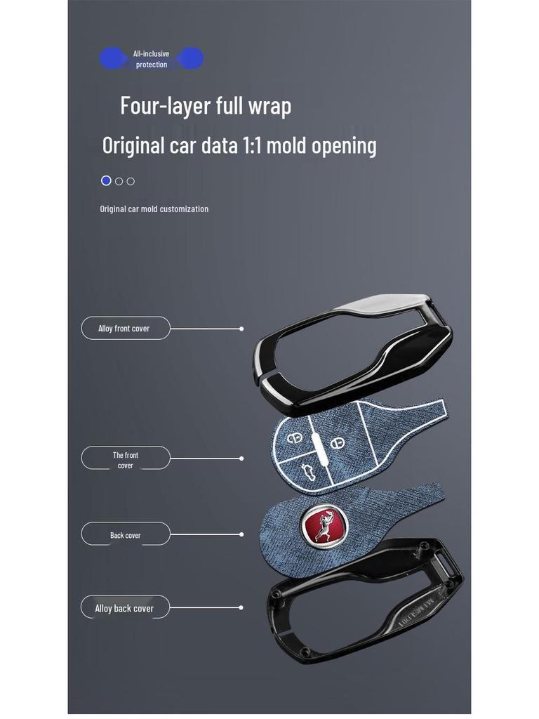 Hanteng X7/X7s/X5max/V7 Car Key Case - Men's Modified Interior Shell
