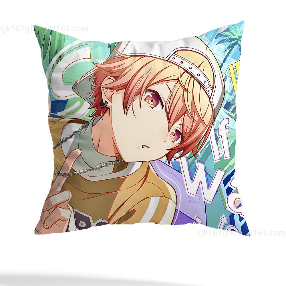 Anime P-PJSK Birthday Cosplay Pillowcase Casual Style Decoration, Suitable for Home Decoration (excluding Pillow Core)