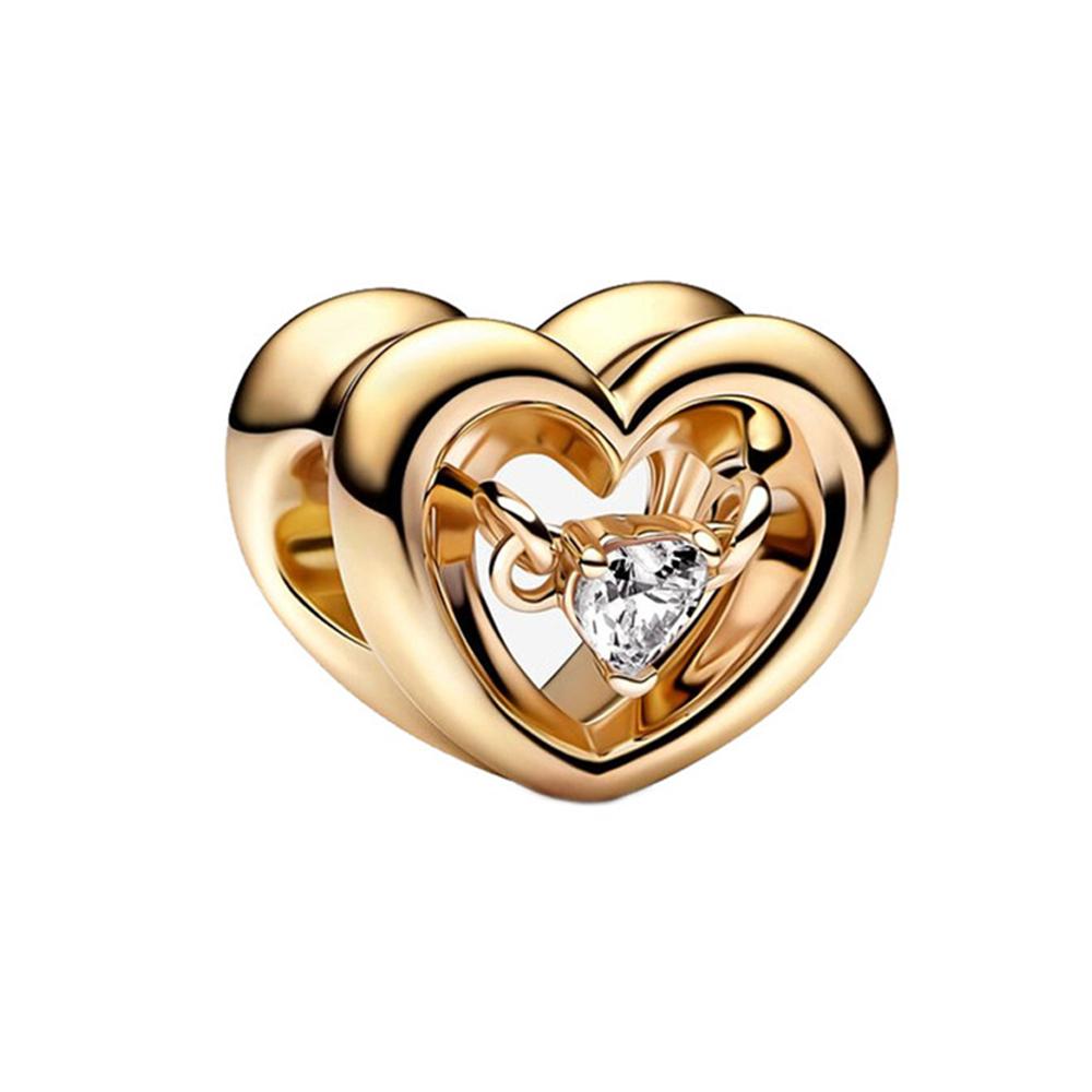 New Valentine'S Day Charm Arrow Pierces The Heart Pendant Forever Love Bead Fit Original Bracelet Diy Accessories Jewelry Gift