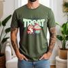 New Summer Unisexs 100 Cotton TShirt Retro Cat With Cupcake Casual Breathable Short Sleeve Daily Wear